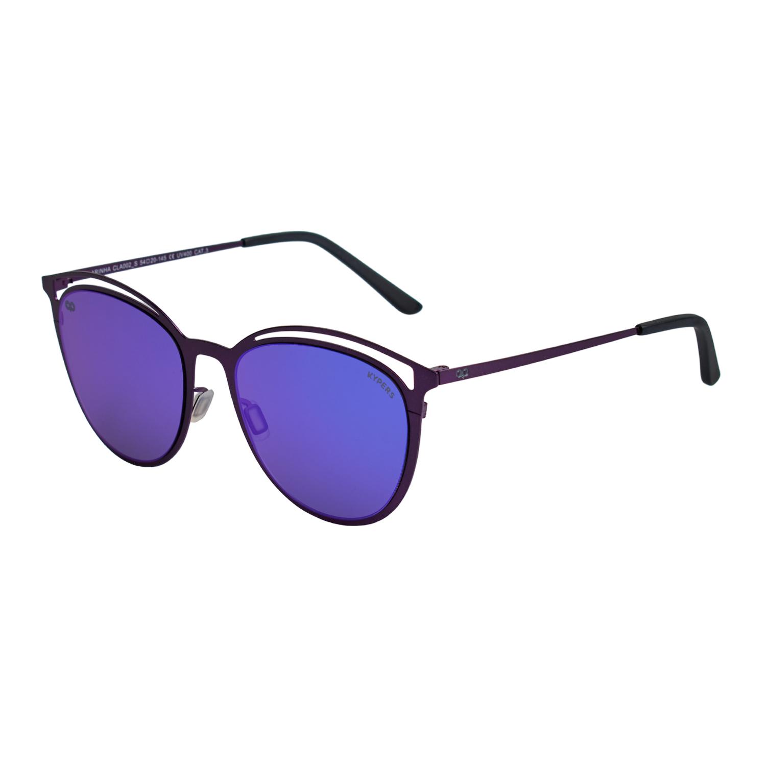 

Женские солнцезащитные очки Clarinha в металлической форме овальной формы TU фиолетовый
