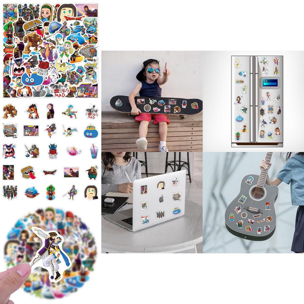 Dragon Quest PVC Wasserdichte Aufkleber Niedlich Cool Dekoration Für Handy Laptop Skateboard Und Mehr