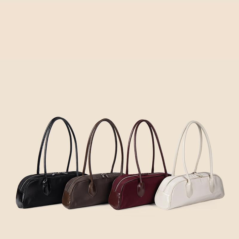 Vintage Underarm Baguette Bag Velcro Shoulder Bag Work Commute Tote