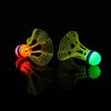 3Pcs Red Light Badminton LED Glow in The Dark Badminton Shuttlecocks Windproof Birdies Ideal for Practice Nighttime Play