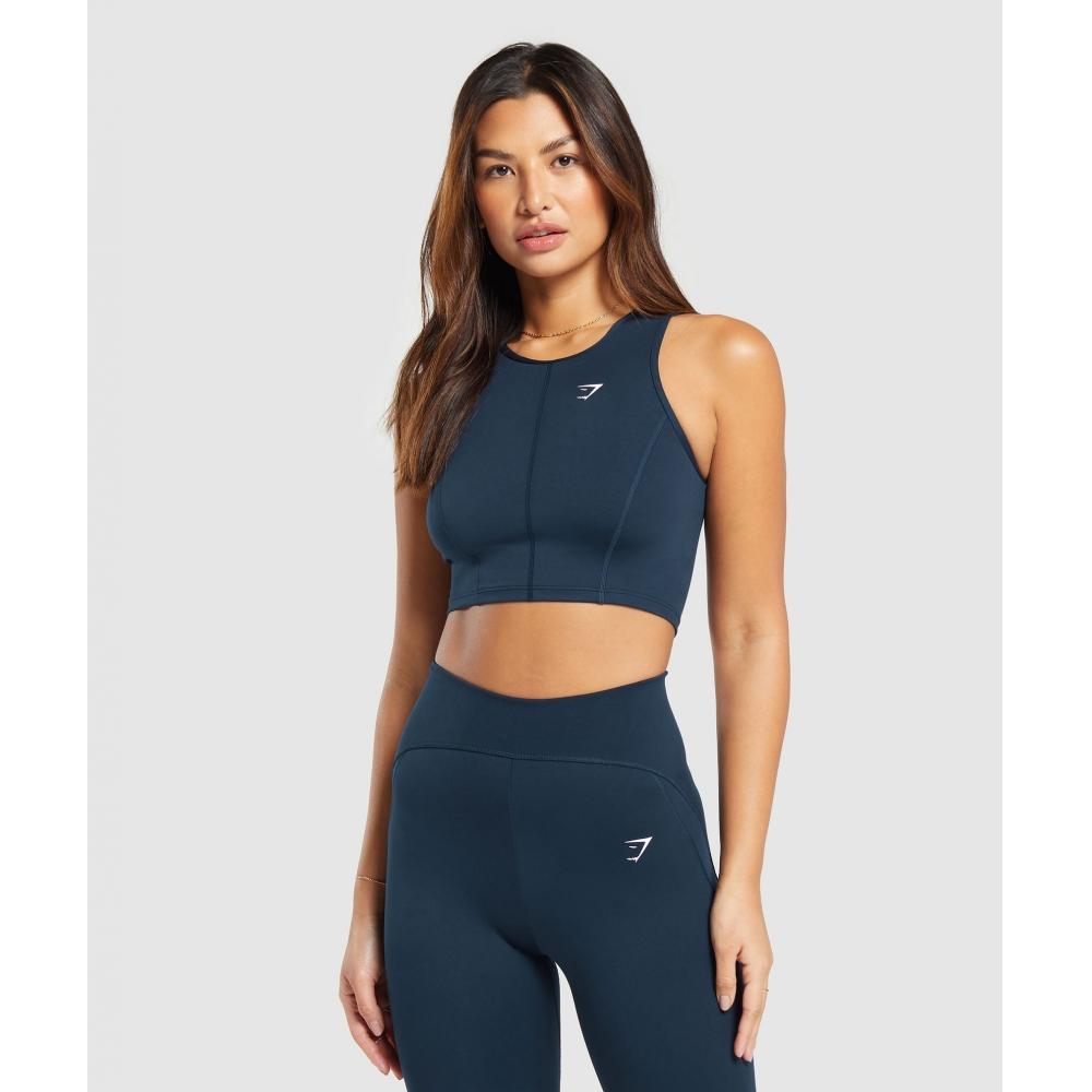 

GYMSHARK Everyday Contour Racer Танк темно-синий B8A2H UB9P