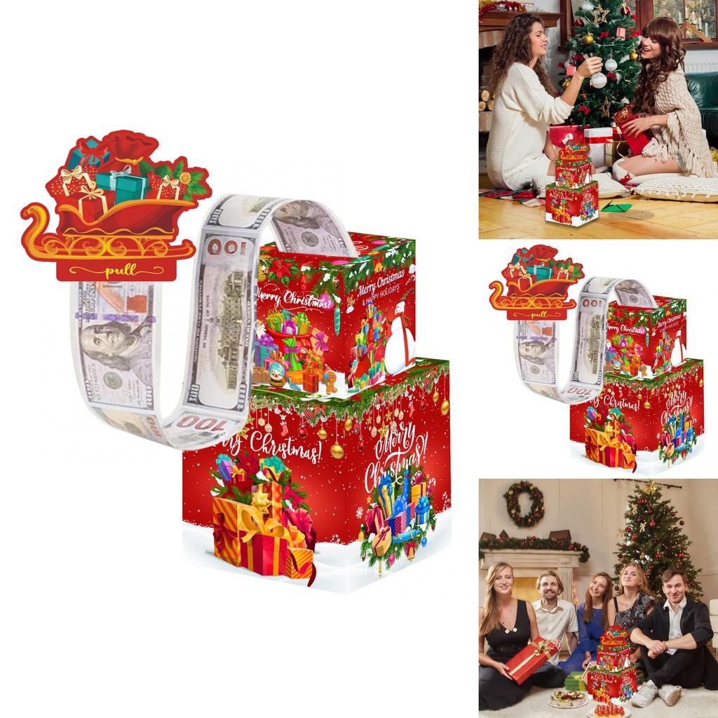 Christmas Santa Gift Holder With Double Deck Cardboard Design For Celebrations And Gift Giving