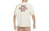 Nike T Shirts Men's Beige Crew Neck Moderate Straight Fit FD0306-715
