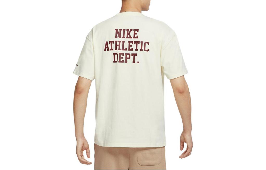 Nike T Shirts Men's Beige Crew Neck Moderate Straight Fit FD0306-715