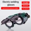 Schweißschutzbrille Klappdesign Schutzbrille Polycarbonat-Linse Schlagfest Spritzwassergeschützt zum Schleifen Schneiden