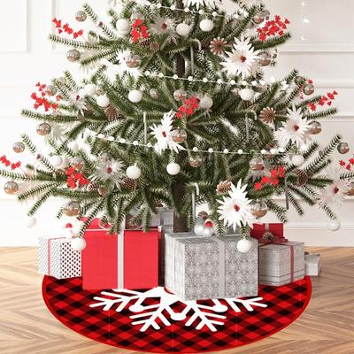 Christmas Printed Tree Skirt New Cartoon Round Elk Christmas Tree Decoration Base Ornament Tree Apron Envios Gratis Para Hombre
