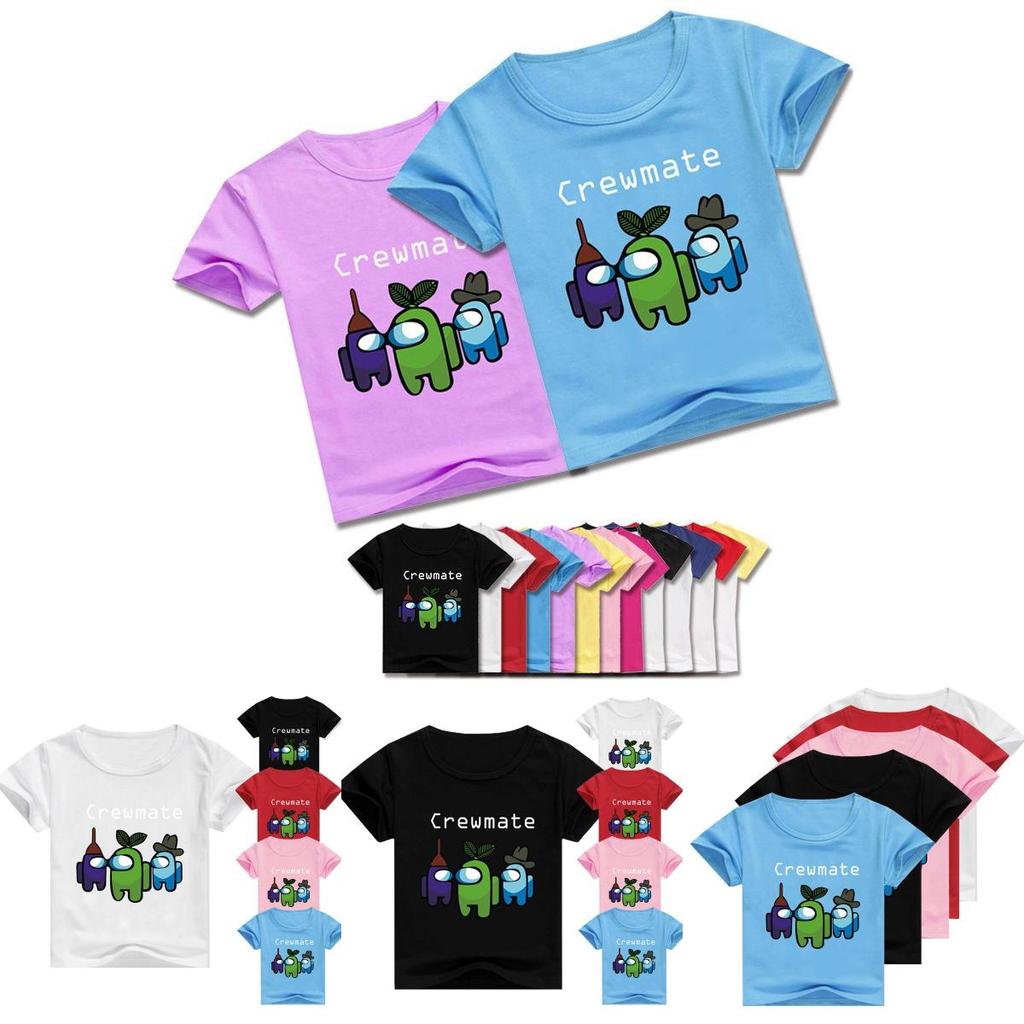Imposter Game Tshirt Crewmate Boys Girls Round Neck  Kids Tshirt