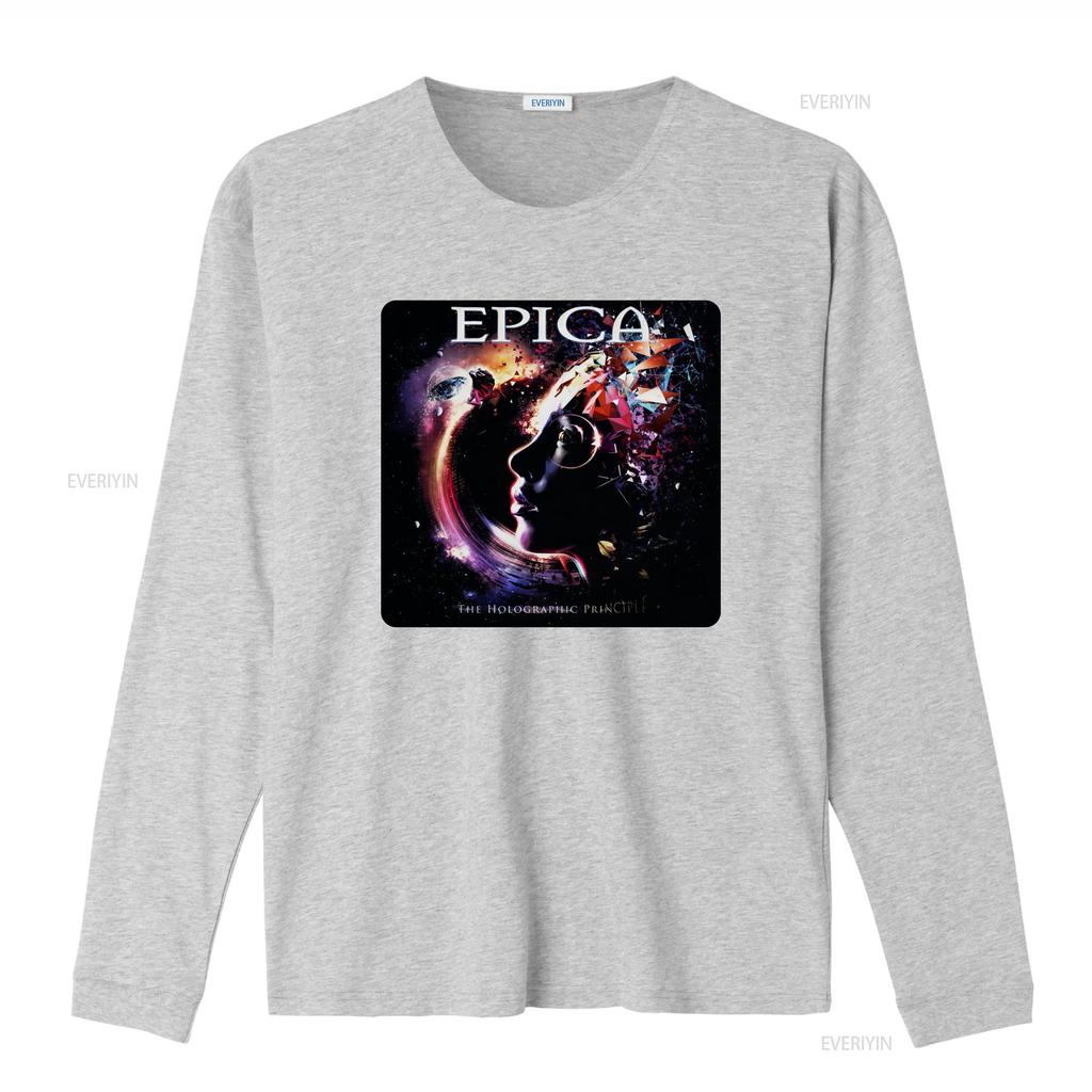 EPICA THE HOLOGRAPHIC PRINCIPLE T SHIRT NEW vintage Washed Stretched Top For Everyday Wear Breathable graphic homme fashion