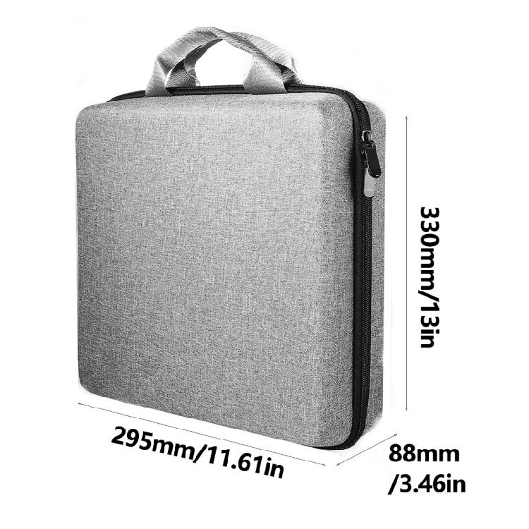 Hard EVA Storage Bag with Secure Fix Belt for Mini Router Shockproof Organiser Case Box Travel Handbag Gray