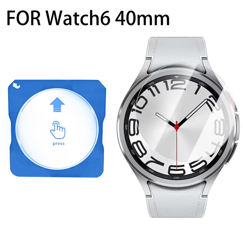 Tvrzené sklo pro Samsung Galaxy Watch 8 7 6 5 4 Nástroj pro snadnou instalaci jedním kliknutím Ochranná fólie na displej pro Samsung Watch 8 Classic 40mm 44mm Příslušenství