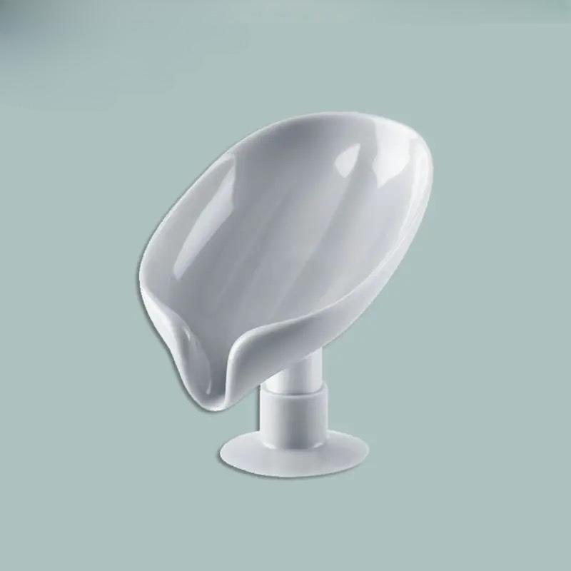 Creative Lotus Leaf Shaped Soap Shelf Suction Cup No Punching Soap Box Internet Celebrity Bathroom Drain Soap Box