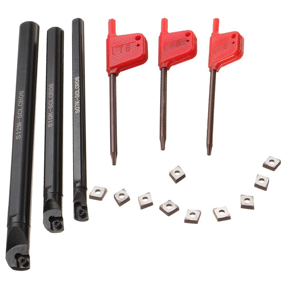 S07K/S10K/S12M-SCLCR06 Metal Lathe Tools Boring Bar + CCMT0602 Carbide Rts