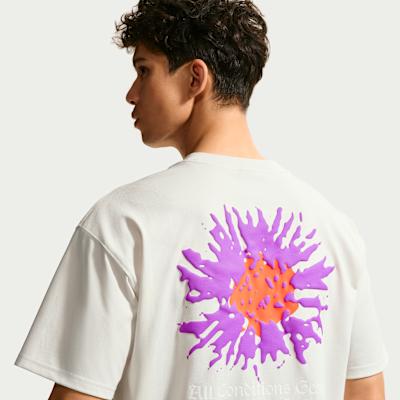 Nike ACG DRI FIT T Shirts Men s White Crew Neck L