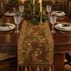 Spill Proof Table Runner Christmas Runner, Durable Decorative Stitching Decoration, Protects from Hot Pans Scratch for Dining Room Kitchen Wedding