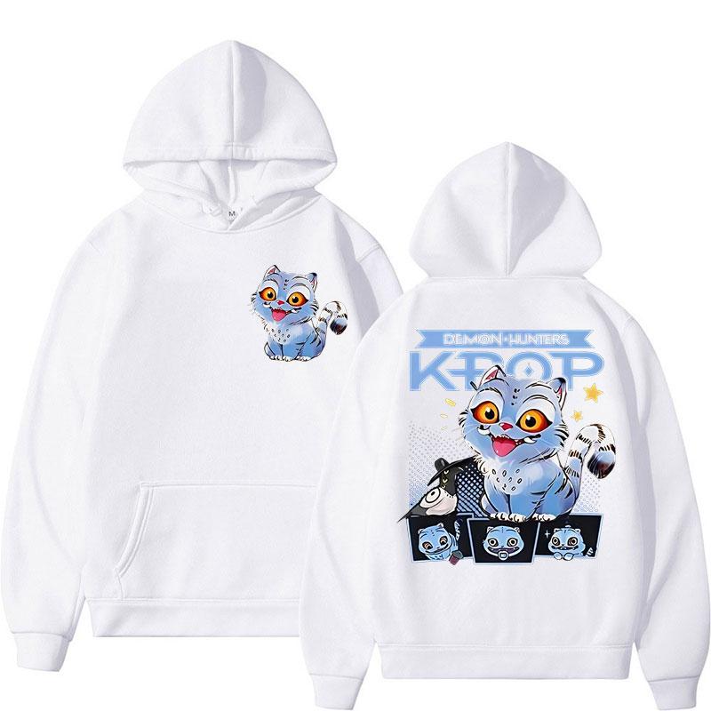 Hot Anime KPop Demon Hunters Tiger Hoodies Men Women Harajuku Hip Hop Y2k Hoody Sweatshirt Casual Loose Fleece Street Wear