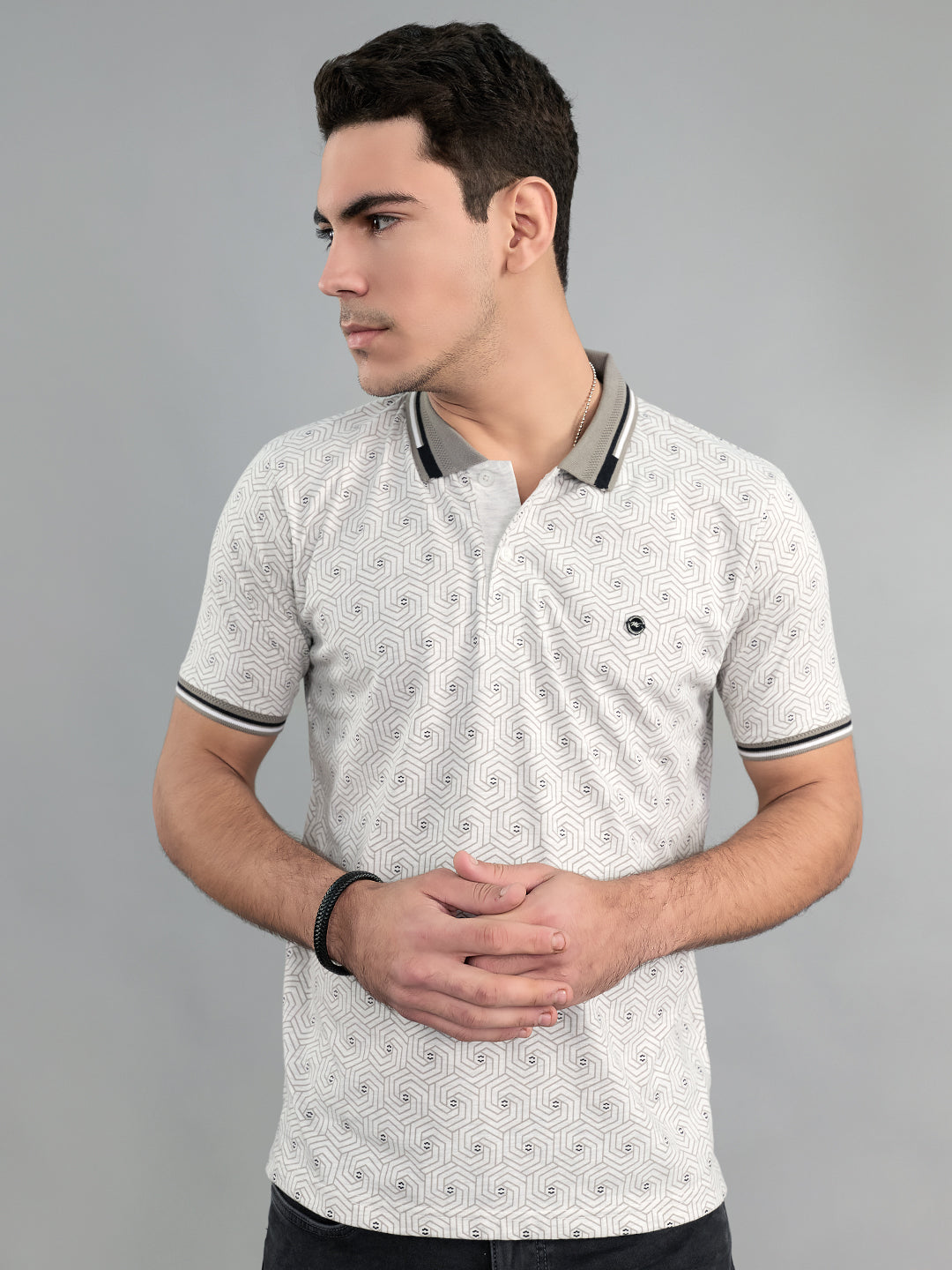 Monte Carlo Men Smart Fit Grey Tshirt M
