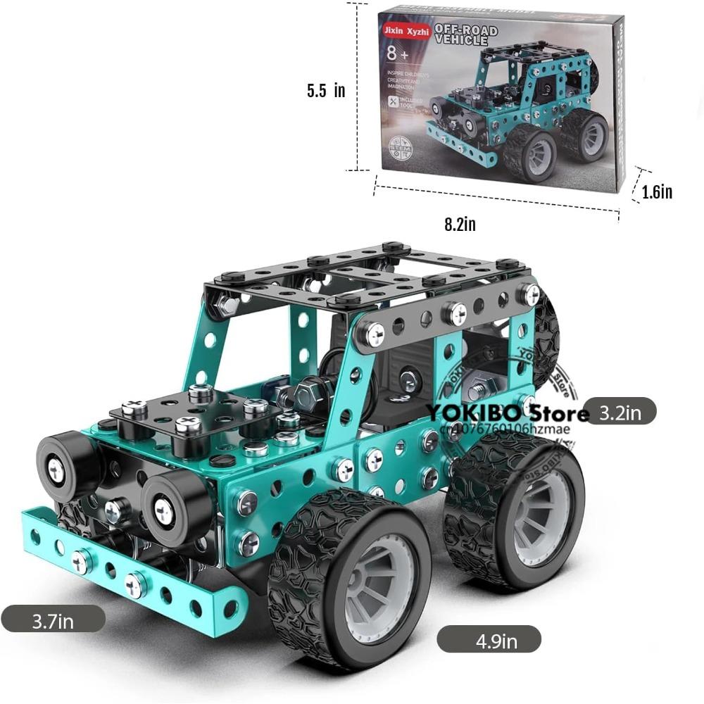 Baukästen Stem Montage Metall 3D Puzzle Offroad Modellauto Bausatz Konstruktionsset Spielzeug Eltern-Kind Interaktionsspielzeug