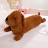 Cute Lying Animal Elephant Dachshund Dog Throw Pillow Plush Toy Doll Hippo Doll Girl Soothing Rag Doll