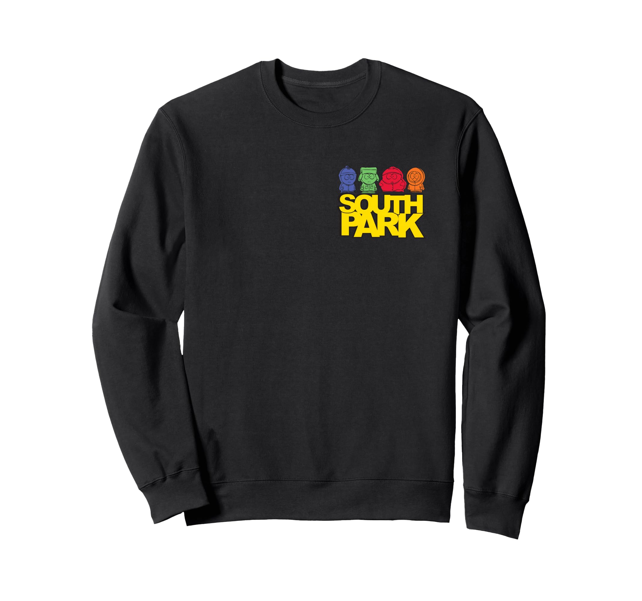 

South Park Pop Art Cast Front and Back Funny Cartoon Sweatshirt