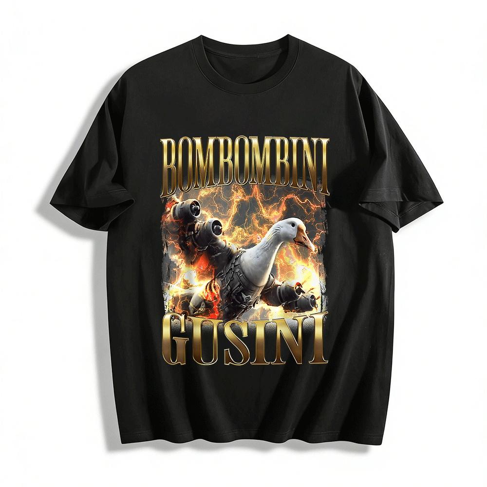 Bombombini Gusini Jet Fighter Goose Graphic Tee Pure cotton T-shirt XXS