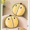 Adorable Green Durian Plush Pillow Soft Stuffed Toy For Girls Comforting Doll