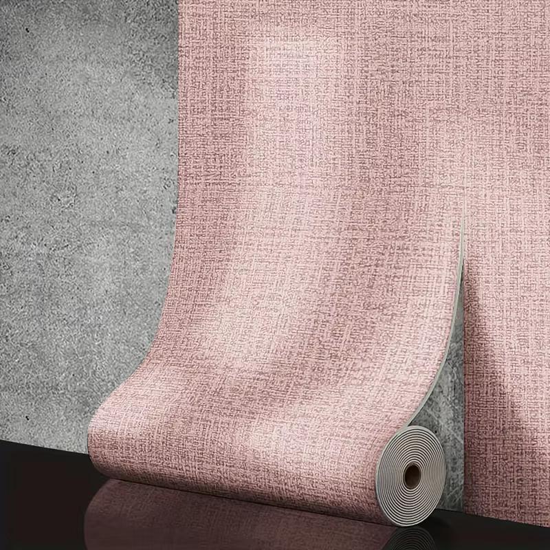 Self Adhesive PVC Solid Color 50cmX10m Linen 3D Foam Thickened Waterproof Background Wall Decoration Wallpaper Wall Sticker