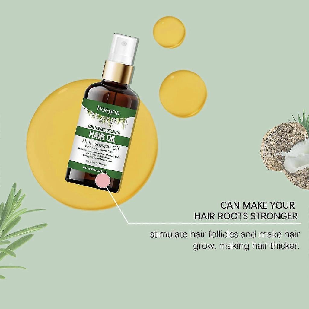 Revitalize Your Hair with Rosemary Hair Care Oil - Nourishing Scalp Treatment for Thicker, Fuller Hair | Natural, Easy To Use, Prevent Hair Loss & Boo