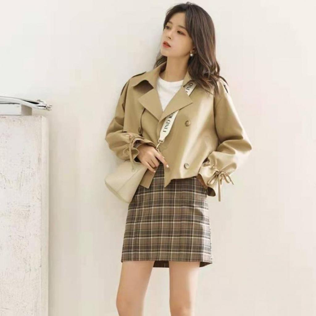New Women's Clothing Loose Small Trendy Jacket Women's Trendy Ins Spring Fried Street Short Suit Trench Coat