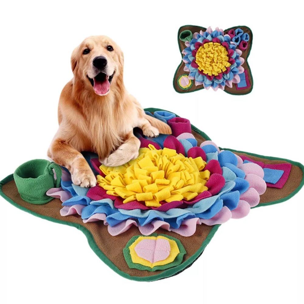 Slow Feeding Pet Snuffle Mat Washable Puzzle Feeder Toy New Sniffing Treat Puzzle
