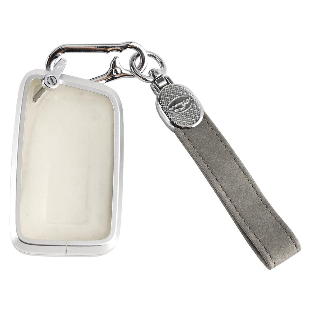 Alloy Aluminum TPU Soft Film Car Key Gray Case Cover For Lexus IS GS ES RX