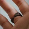 Vintage Castle Sun Pattern Open Ring Adjustable Size Finger Ring Unisex Fashion Jewelry for Parties and Weddings