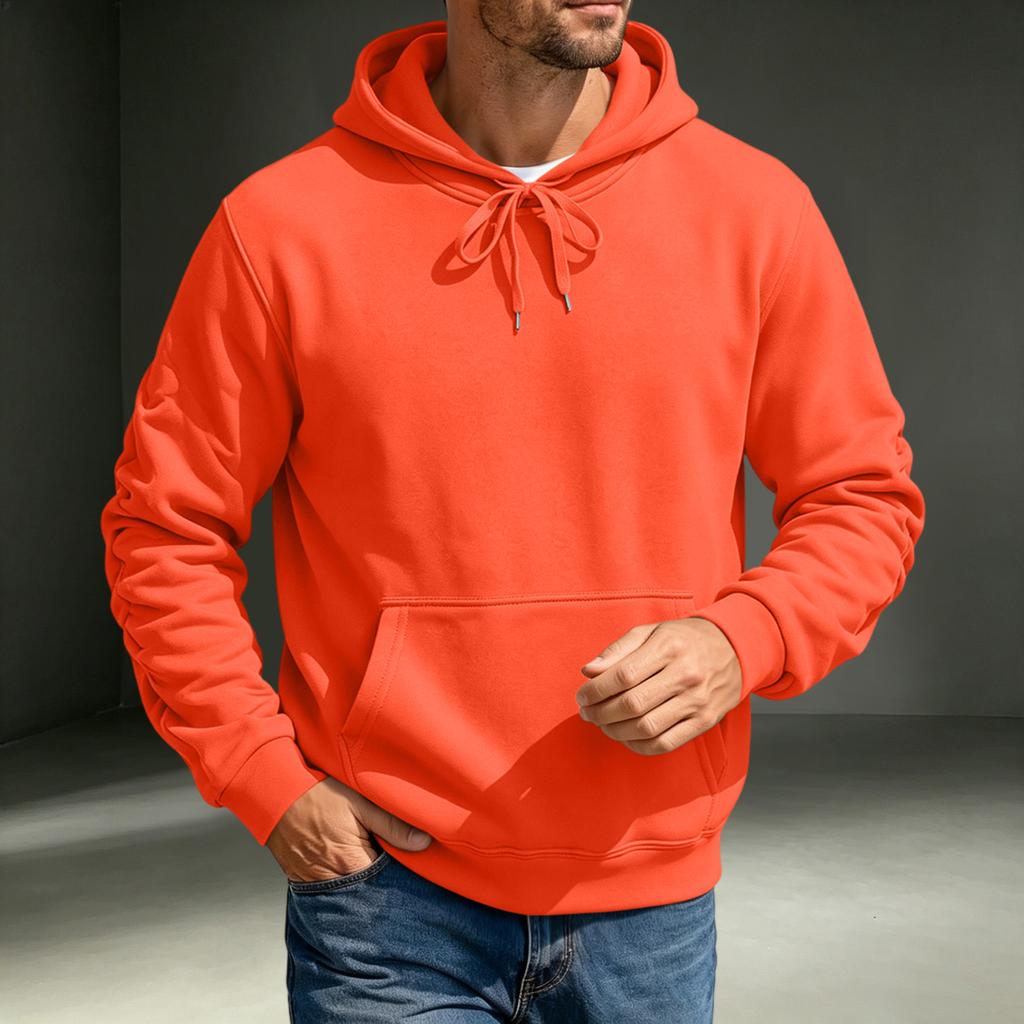 Men's Hoodie Casual Long Sleeve Pullover Sweatshirt for Fall and Winter Everyday Wear