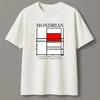 Abstract Geometric Grid Art T-Shirt, Modern Art Inspired Graphic Unisex Tee