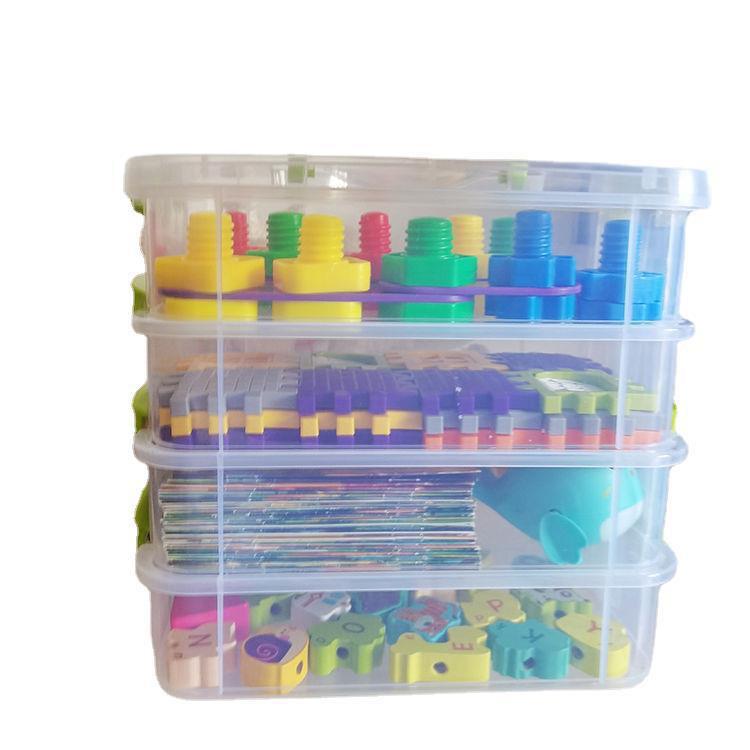 Sundries Storage Organizer for Toys, Building Blocks, and Small Parts with Compartmentalized Drawers
