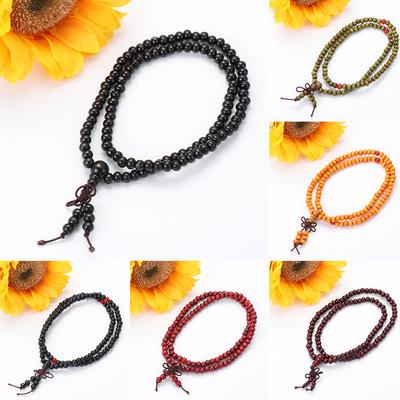 Bead Gift Women Men Meditation Wood Natural Sandalwood Bracelet Buddhist Buddha Prayer Bead Bangle