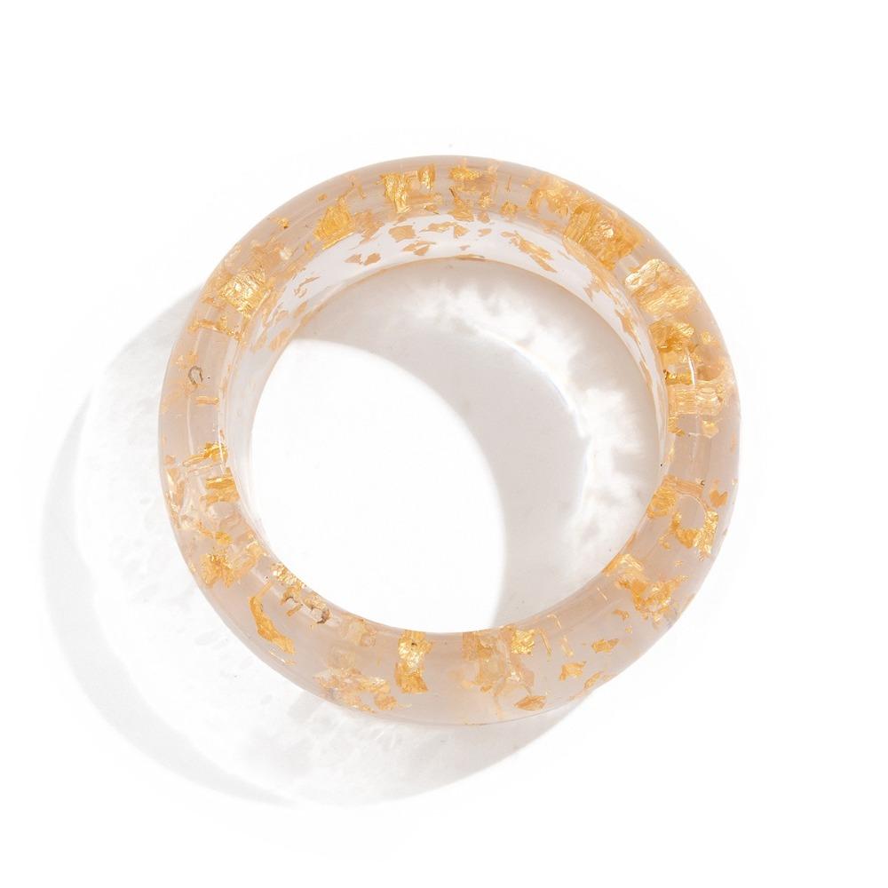 Shiny Transparent Hand Ring Smudging Design Wide Bracelet Boho Charm Bracelet  Gift Accessories