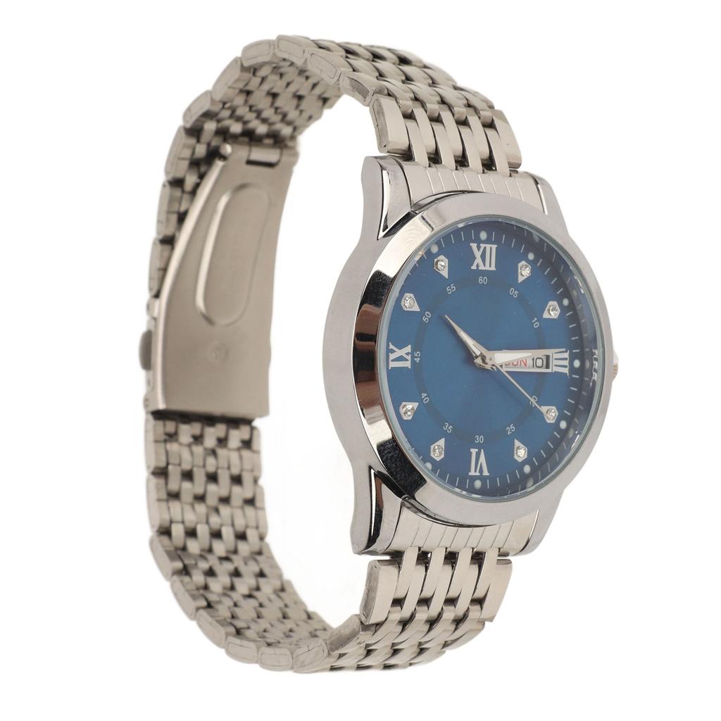 Watch for Men Quartz Day Date Waterproof Casual Luxury Luminous Fashion Dress Watch with Alloy