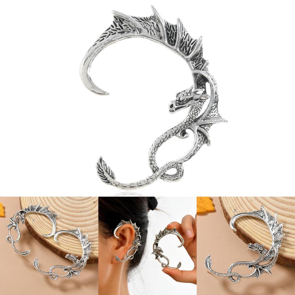 Retro Alloy Dragon Ear Hooks For Men Women Gothic Punk Fashion