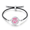 Women's Adjustable Braided Leather Aroma Diffuser Tree of Life Bracelet