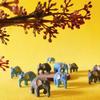 10 bucăți/set miniaturi animale elefanți drăguț grădină terariu figurină acasă desktop decor birou ornament