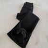 Women's Black High Waist Micro Flare Velvet Jeans - Autumn/Winter 2025, Slimming Elastic Wide Leg Pants.