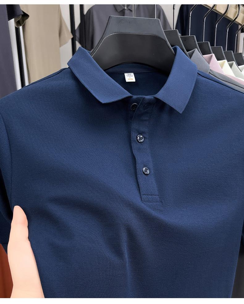 Jovo Summer New Eco-friendly Solona Business Commuter Short-sleeved Polo Shirt