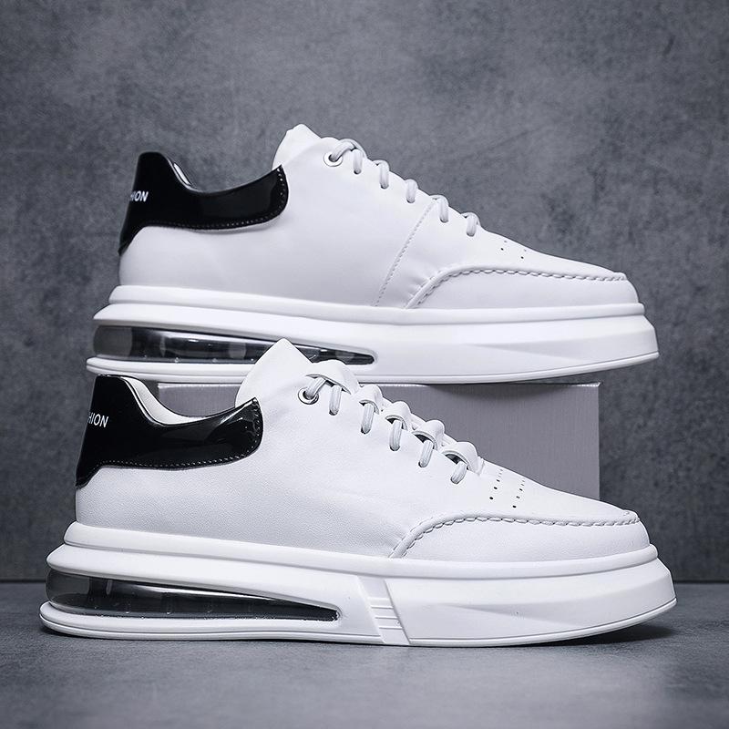 New men's platform white shoes lazy foot cover tide shoes Internet celebrity air cushion little white men's shoes live stream shake fast spot