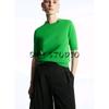CS Spring/Summer New Women's Clothing French Commute Style Standard Edition Round Neck All-Matching Knitting T-shirt Tops 1069400