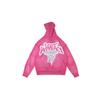 24FW American Street Style Skull Rhinestone Zip-Up Hoodie Sweatshirt with Large Logo
