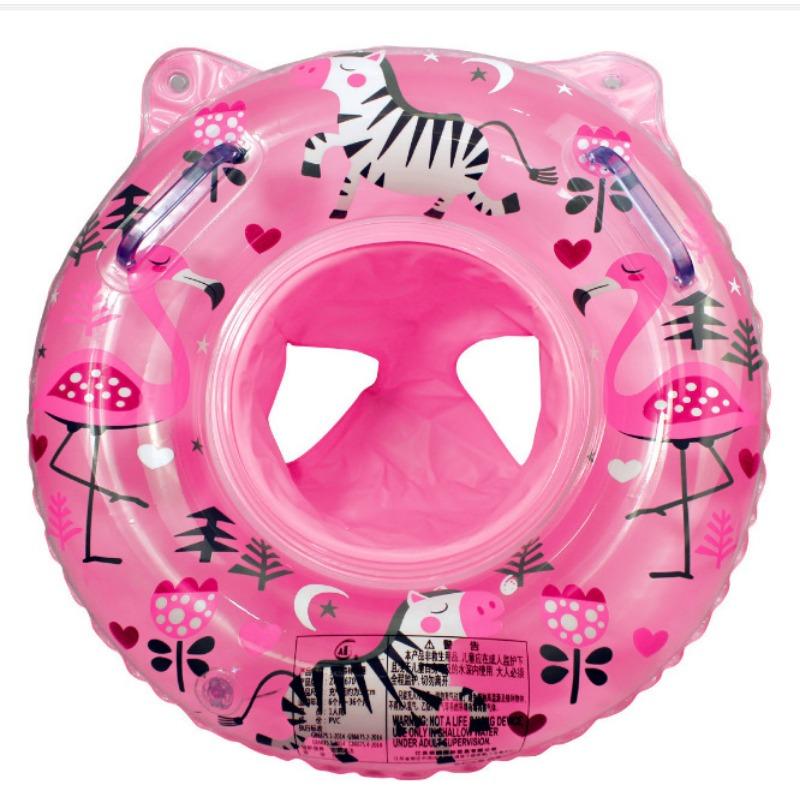 Baby Swimming Float, Inflatable Swimming Hoop Baby with Safety Float Seat with Handle, Swimming Pool Accessories, for 3-36 Months Toddlers Kids