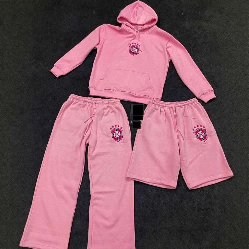 Y2K Streetwear Hoodie Sweatpants Set Embroidered Casual Loose Fit Women