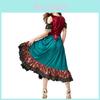 Costume de Flamenco pour Spectacle sur Scène en Tissu Polyester pour Danseuse