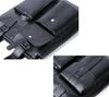 Men's Genuine Leather Vertical Business Briefcase - Top Layer Cowhide Computer Tote Bag