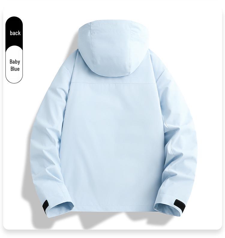 Unisex Outdoor 3-in-1 Jacket: Windproof, Waterproof, High-End Outerwear with Detachable Set and Custom Logo Printing